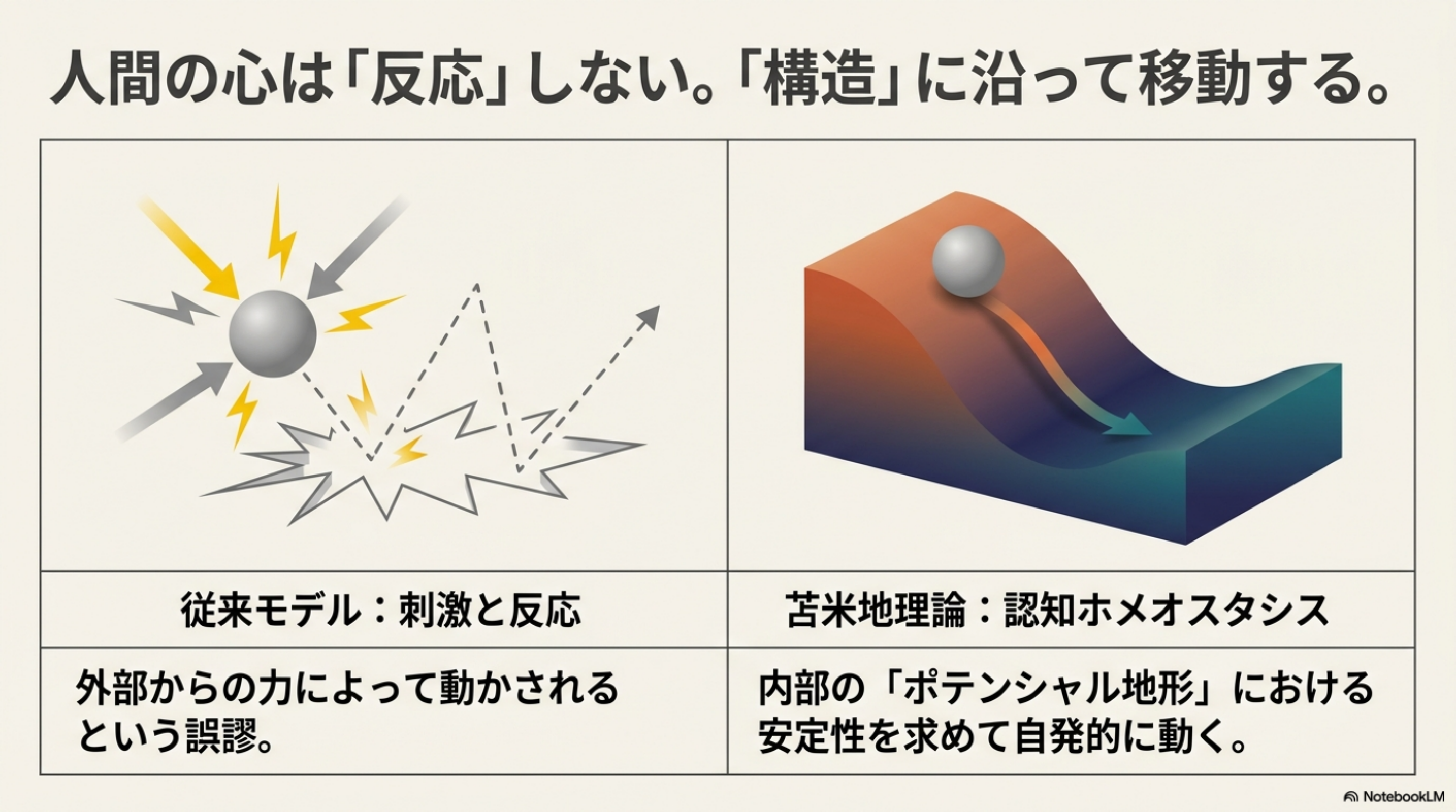 刺激と反応 vs 認知ホメオスタシス