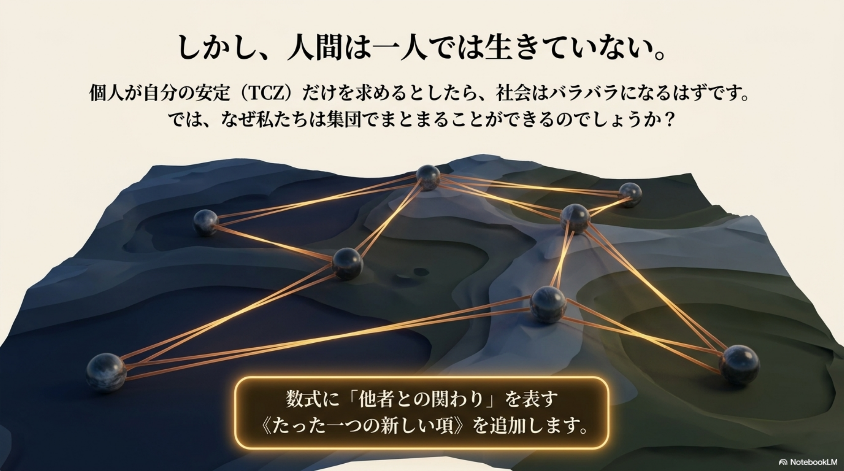 しかし、人間は一人では生きていない